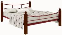 Фото derevyannye-krovati кровать двуспальная софия lux plus (см 160х190) трубка металл производитель Милсон