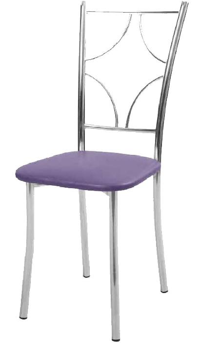 Стул Ромб Стандарт ( Обивка стула:кожзам , хром, 873 (Кристалл) )