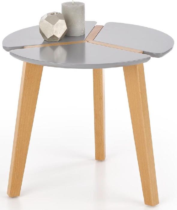 Стол журнальный Halmar Zeta (дерево, мдф-серый ,  натуральный (Halmar ) )
