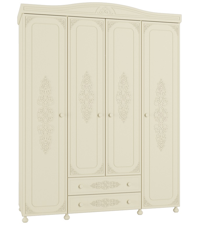 Фото Шкаф Ассоль плюс АС-28 (173) четырехдверный от производителя Компасс в Крыму по цене 71 310 ₽