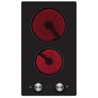 Варочная поверхность электрическая 2-х конф. Ventolux VB 62 (510х290хh46) (Материал корпуса Стеклокерамика , Цвет корпуса Чёрный) в Крыму от производителя 