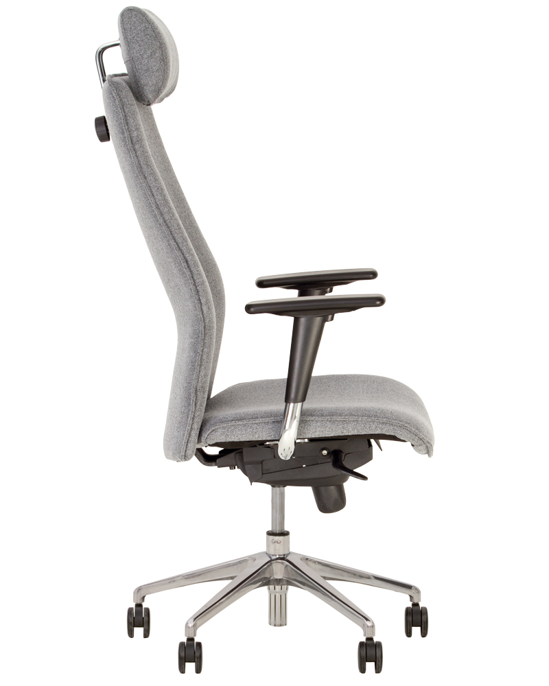 Фото Кресло для руководителя Соло (Solo) R HR steel ES (алюминий) от производителя Новый стиль в Крыму по цене 25&nbsp;670 ₽