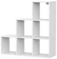 Стеллаж Токио (лесенка) (белый текстурный (No name) ) в Крыму от производителя в интернет магазине Планета Комфорта Стеллаж Токио (лесенка) (белый текстурный (No name) ) в Крыму от производителя