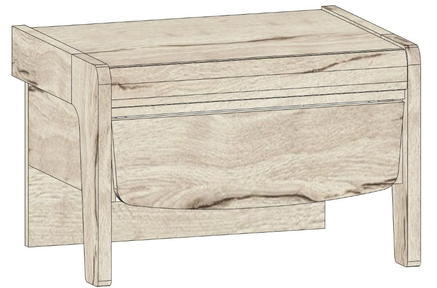 Фото Тумба прикроватная Мале от производителя СБК в Крыму по цене 4 600 ₽