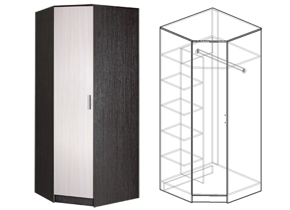 Фото Шкаф Светлана (86) угловой от производителя Мебель Маркет в Крыму по цене 15 150 ₽