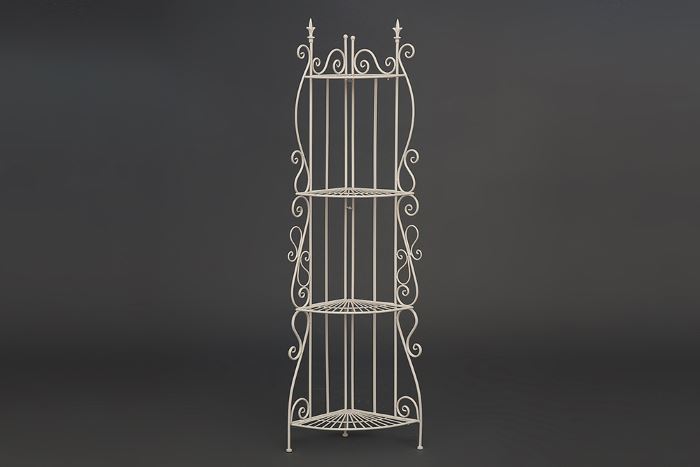 Этажерка кованая угловая 001  (butter white (Tetchair) ) Этажерка кованая угловая 001  (butter white (Tetchair) )