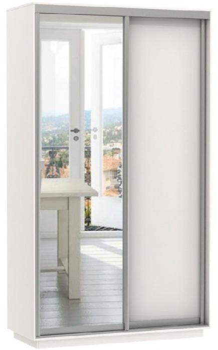 Шкаф-купе Экспресс Дуо Медиум (1,4х0,6х2,4 - 2 двери) (Материал дверей:лдсп-зеркало, цвет дверей:белый снег, цвет каркаса:белый снег (Мебельная компания Е1) ) Шкаф-купе Экспресс Дуо Медиум (1,4х0,6х2,4 - 2 двери) (Материал дверей:лдсп-зеркало, цвет дверей:белый снег, цвет каркаса:белый снег (Мебельная компания Е1) )