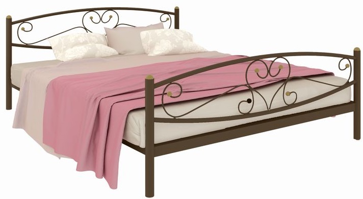 Фото Кровать двуспальная Каролина Plus (СМ 180х190) трубка металл от производителя Милсон в Крыму по цене 14 950 ₽