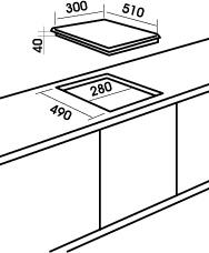 Фото Варочная поверхность газовая 2-х комф. PG-305 (300х510) от производителя MBS в Крыму по цене 9 720 ₽