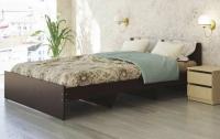 Кровать двуспальная К-12 (СМ 140х200) комплектуется настилом ( 140х200 , ЛДСП , венге , без подъемного мех. , без ящиков , без матраса (Ромис) ) в Крыму от производителя 