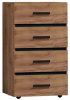 Комод Натура (Nature)-45 (дуб табачный craft-черный (Глазов) ) в Крыму от производителя 