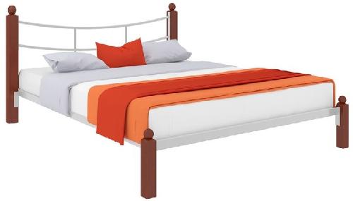Кровать двуспальная София Lux (СМ 180х200) трубка металл в интернет магазине Планета Комфорта Фото derevyannye-krovati кровать двуспальная софия lux (см 180х200) трубка металл производитель Милсон