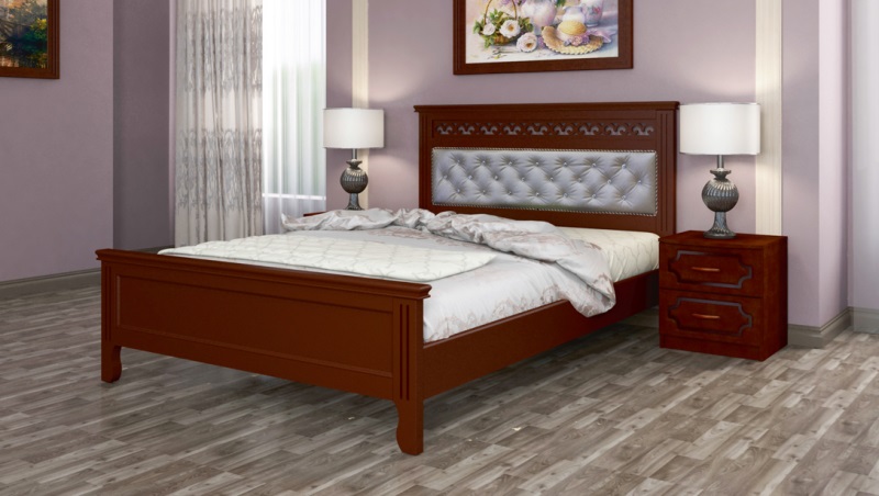 Фото Кровать двуспальная Грация (СМ 140х200) без основания с универсальными царгами от производителя Браво-мебель в Крыму по цене 18 220 ₽