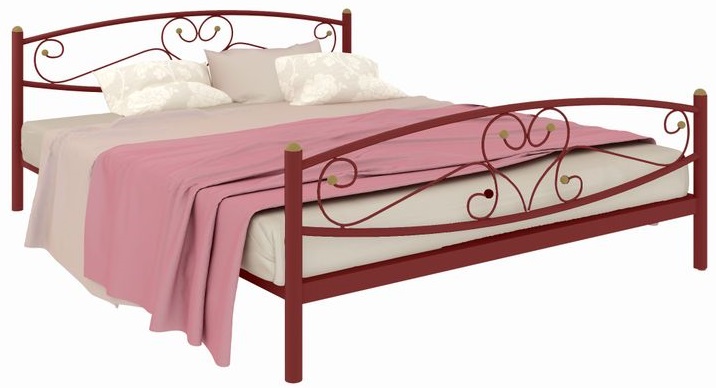 Фото Кровать двуспальная Каролина Plus (СМ 180х190) трубка металл от производителя Милсон в Крыму по цене 14 950 ₽