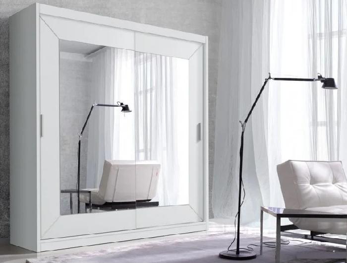 Шкаф-купе-2D typ 18 Alfa (2 двери) (Материал дверей:мдф-зеркало, цвет дверей:белый ламинат, цвет каркаса:белый ламинат (Helvetia) ) Шкаф-купе-2D typ 18 Alfa (2 двери) (Материал дверей:мдф-зеркало, цвет дверей:белый ламинат, цвет каркаса:белый ламинат (Helvetia) )