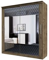 Шкаф-купе №19 Классик черный (1,5 - 2 двери) в интернет магазине Планета Комфорта Фото shkaf-kupe-v-spalnyu шкаф-купе №19 классик черный (1,5 - 2 двери) производитель SV-мебель