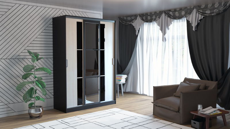 Фото Шкаф-купе ПШ-3.2 (3 двери) в Крыму по цене 32 390 ₽ от производителя Росток, код товара 2000001671078, 2000001671085 шт Фото Шкаф-купе ПШ-3.2 (3 двери) от производителя Росток в Крыму по цене 32 390 ₽