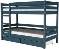 Фото derevyannye-krovati кровать 2-х ярусная джуниор (см 90х200) с основаниями под матрасы производитель Браво-мебель