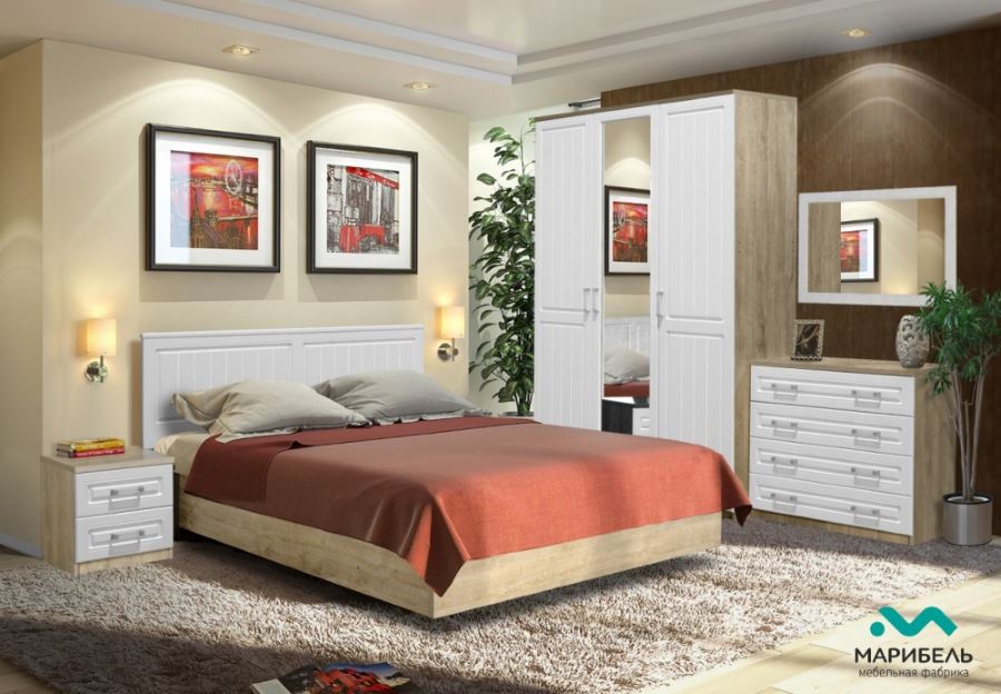 Фото Шкаф Ивушка-10 (91) без зеркала угловой от производителя Марибель в Крыму по цене 23 380 ₽