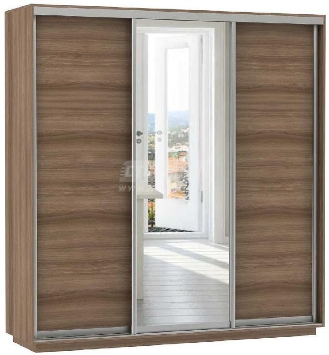 Шкаф-купе Экспресс Трио Медиум (2,4х0,6х2,2 - 3 двери) (Материал дверей:лдсп-зеркало, цвет дверей:ясень шимо темный-зеркало-ясень шимо темный, цвет каркаса:ясень шимо темный (Мебельная компания Е1) ) Шкаф-купе Экспресс Трио Медиум (2,4х0,6х2,2 - 3 двери) (Материал дверей:лдсп-зеркало, цвет дверей:ясень шимо темный-зеркало-ясень шимо темный, цвет каркаса:ясень шимо темный (Мебельная компания Е1) )