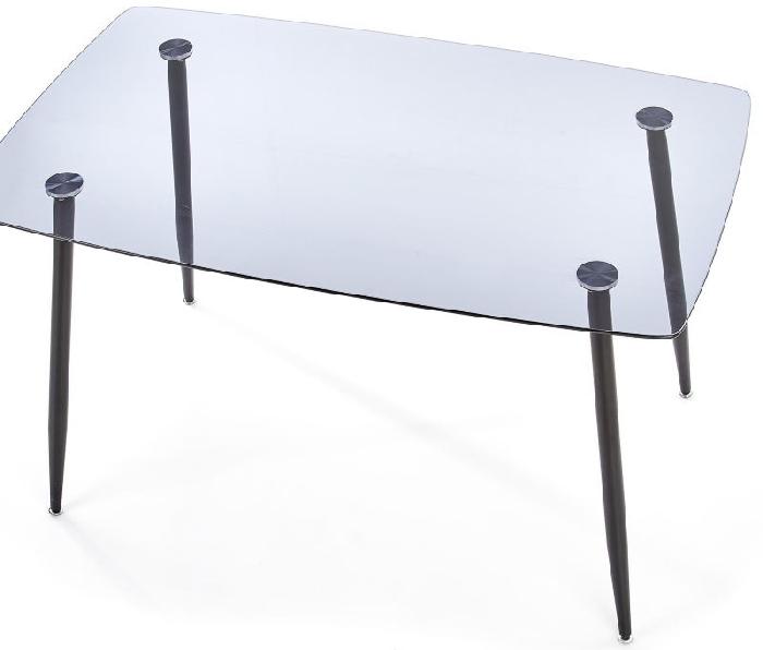 Стол обеденный Halmar Next (металл окрашенный, стекло-дымчатый,  черный (Halmar ) )