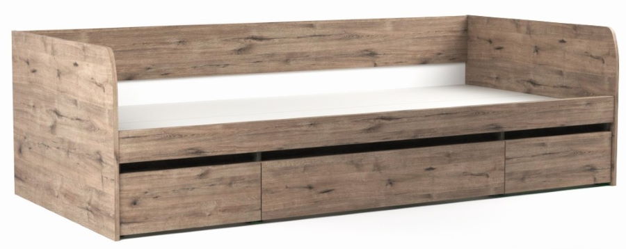 Фото Кровать односпальная Денвер (СМ 90х200) с ящиками с основанием от производителя СБК в Крыму по цене 25 200 ₽