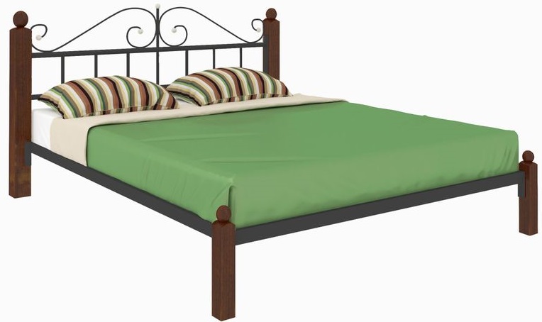 Фото Кровать двуспальная Диана Lux (СМ 180х200) трубка металл от производителя Милсон в Крыму по цене 20 620 ₽