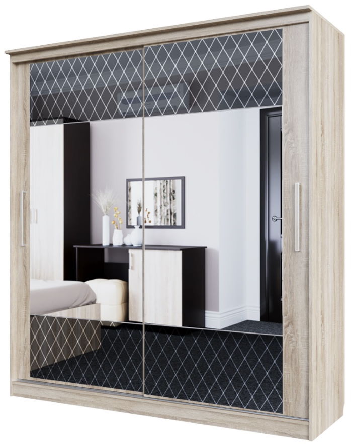 Фото Шкаф-купе №19 Классик черный (1,5 - 2 двери) в Крыму по цене 34 190 ₽ от производителя SV-мебель, код товара 2000001664841, 2000001664858, 2000001664865, 2000001664872, 2000001664889 шт Фото Шкаф-купе №19 Классик черный (1,5 - 2 двери) от производителя SV-мебель в Крыму по цене 34 190 ₽