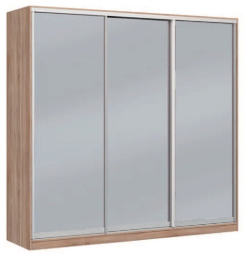 Фото Шкаф-купе Оскар 4.1 (2,22х0,6х2,4 - 3 двери) в Крыму по цене 64 560 ₽ от производителя Мебель Маркет, код товара 2000001677711, 2000001677728, 2000001677735 шт Фото Шкаф-купе Оскар 4.1 (2,22х0,6х2,4 - 3 двери) от производителя Мебель Маркет в Крыму по цене 64 560 ₽