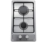 Варочная поверхность газовая 2-х конф. VENTOLUX HG320 EES INOX 2 (600х520хh43) (Материал корпуса нержавеющая сталь , Цвет корпуса Матовый) в Крыму от производителя 